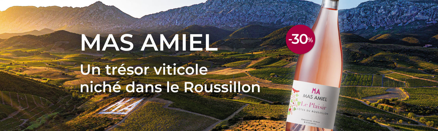 Mas Amiel, un trésor viticole niché dans le Roussillon. Le Plaisir Rosé 2022 à -30%