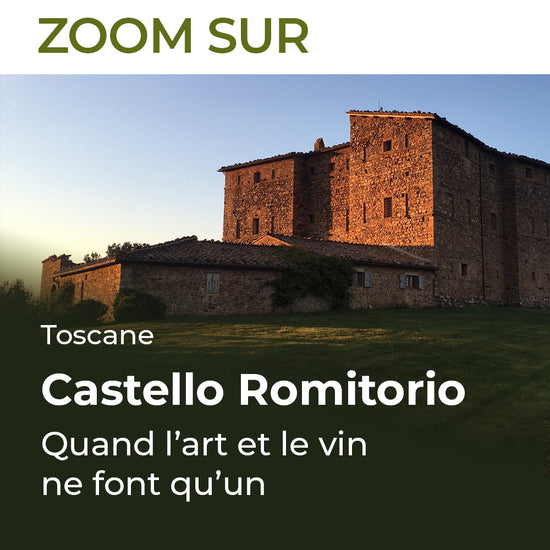 Zoom sur : Castello Romitorio (Toscane), quand l'art et le vin ne font qu'un.